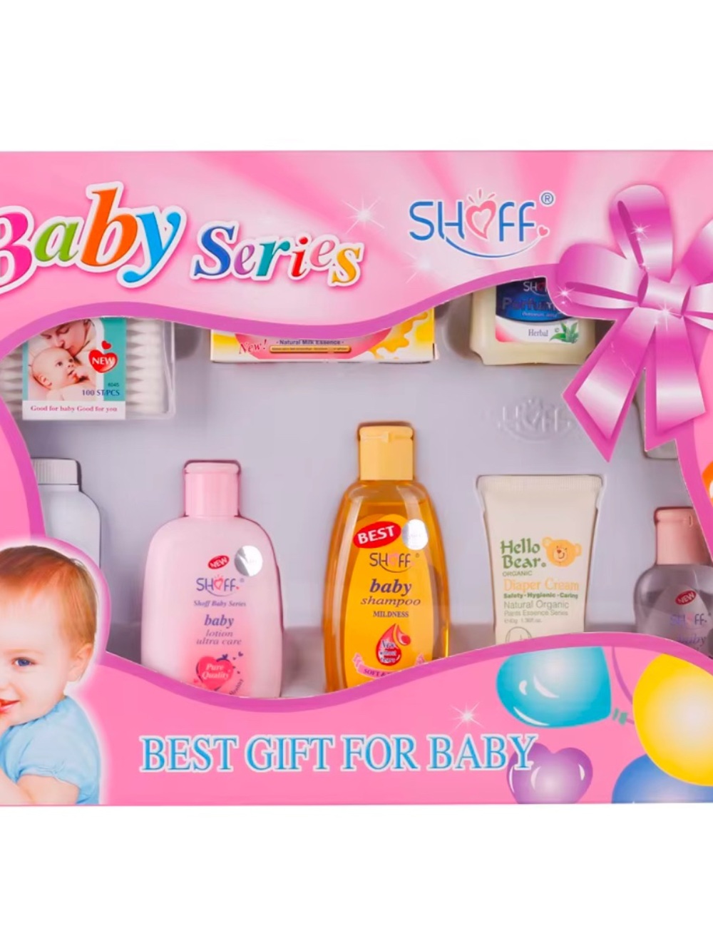 Baby Series Kids Bath Gift Set - Pink